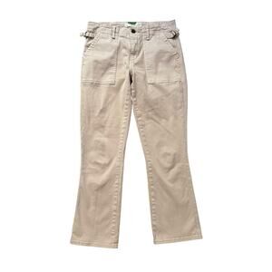 Anthropologie khaki beige straight leg pants size 27